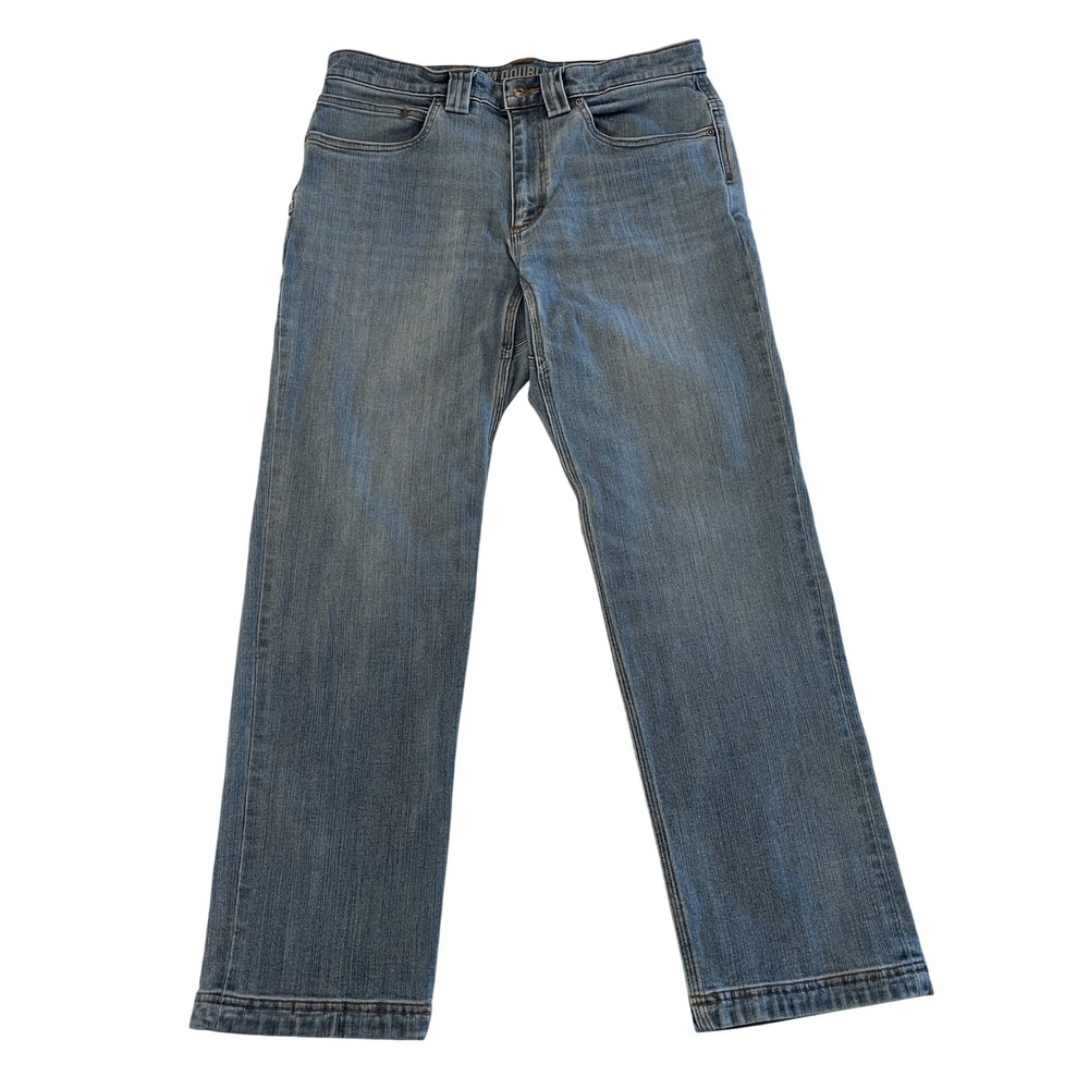 Duluth Trading Co Ballroom Double Flex Jeans Mens 32x30 Standard Fit Blue Denim